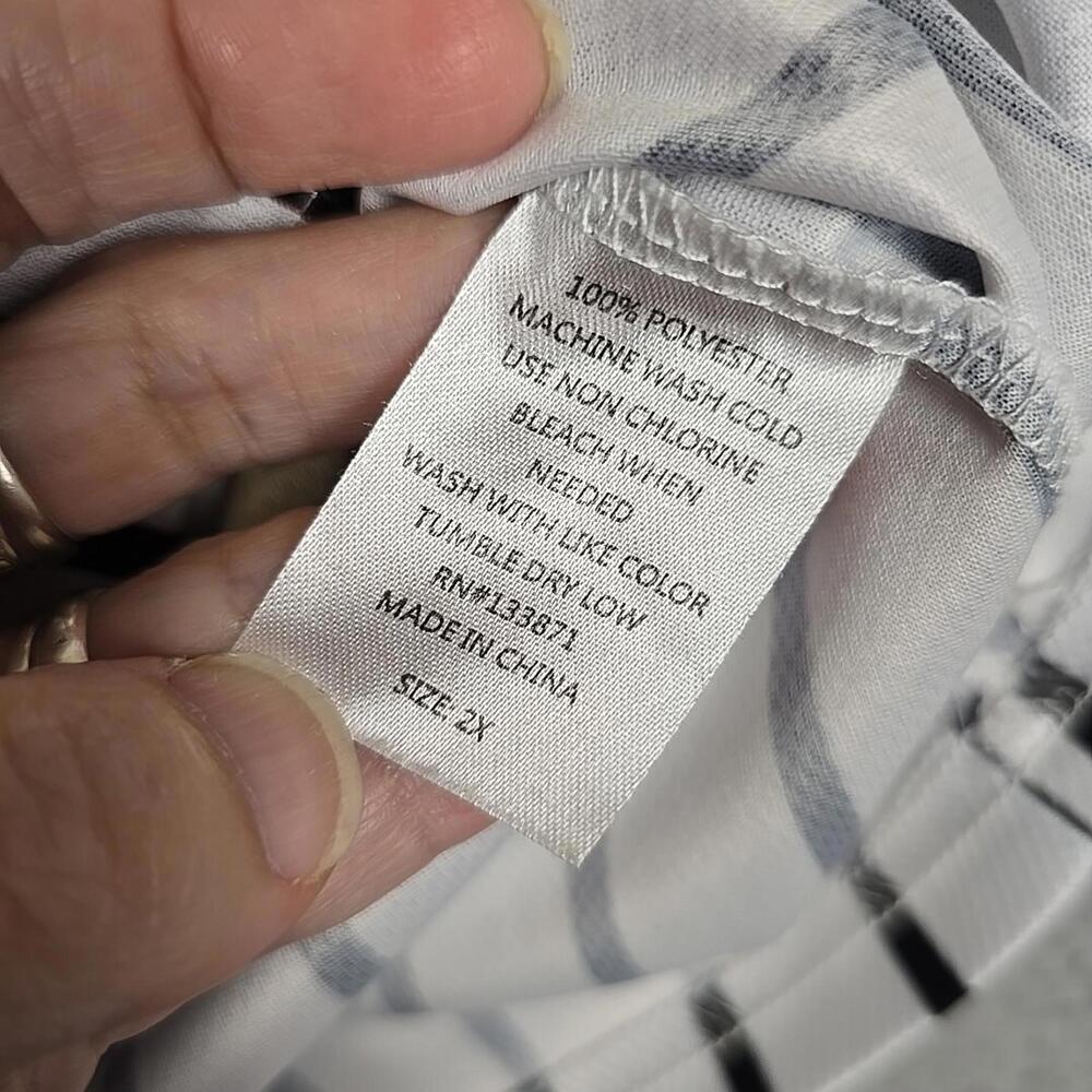 Fashion of New York Women's Baseball Jersey Double Side Print Size 2X - Picture 6 of 9